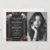 Invitation Décès à mes vingt-trente-et-un-ans Photo (Devant)