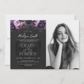 Invitation Décès de ses quarante 50e anniversaire de fête Pho (Devant)