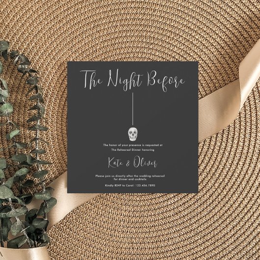 Invitation Décès Sommes-Nous Partie Mariage Dîner De Répétiti