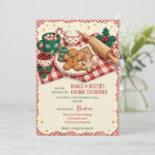 Invitation d'échange de biscuits Bakes & Besties (Debout devant)