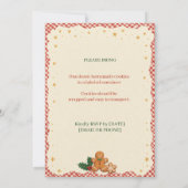 Invitation d'échange de biscuits Bakes & Besties (Dos)