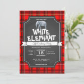 Invitation d'échange de cadeau de Noël d'objet (Debout devant)