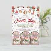 Invitation d'échange de cadeaux de Noël (Debout devant)