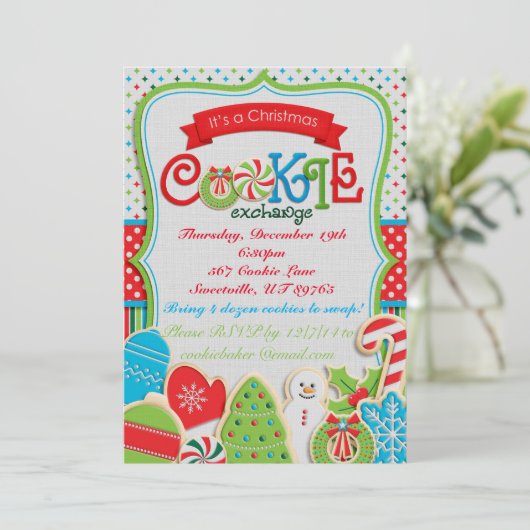 Invitation d'échange de cookies (Debout devant)