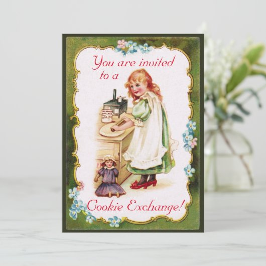 Invitation d'échange de cookies (Debout devant)