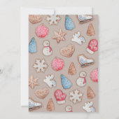 Invitation d'échange de cookies de Noël (Dos)