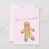 Invitation d'échange de cookies de Noël (Devant)