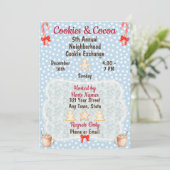 Invitation d'échange de cookies de Noël (Debout devant)