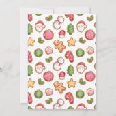 Invitation d'échange de cookies de Noël (Dos)