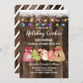 Invitation d'échange de cookies de vacances (Devant / Derrière)