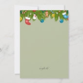 Invitation d'échange de cookies de vacances (Dos)