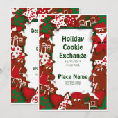 Invitation d'échange de cookies de vacances (Devant / Derrière)
