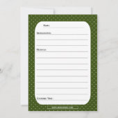 Invitation d'échange de cookies de vacances avec c (Dos)