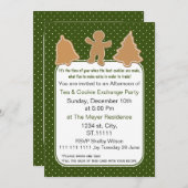 Invitation d'échange de cookies de vacances avec c (Devant / Derrière)