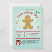 Invitation d'échange de cookies Gingerbreand Man (Devant)