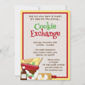 Invitation d'échange de cookies Invitation de fête (Devant)