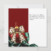 Invitation d'échange d'ornement de Noël (Dos)