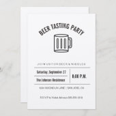 Invitation d'échantillon de bière de collection de (Devant / Derrière)