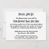 Invitation d'échantillon de club de visite ou de (Dos)