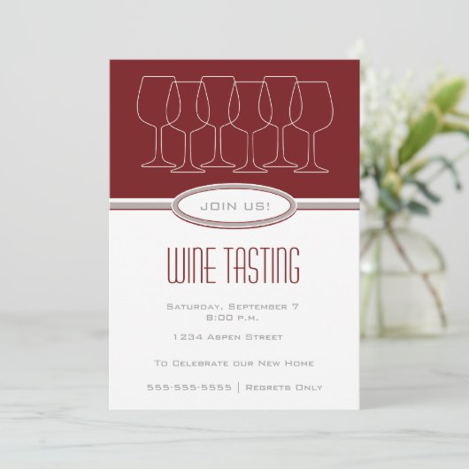 Invitation d'échantillon de vin (Debout devant)