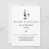 invitation d'échantillon de vin (Devant)