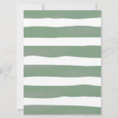 Invitation Déchet Raffle signe Jeu Baby Is Brewing Greenery (Dos)