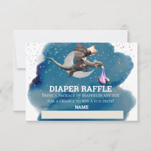 Invitation Déchets Raffle Rose Dragon Star Argent