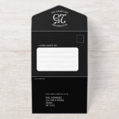Invitation déchirante avec feuille d'argent pour 2 (Extérieur)