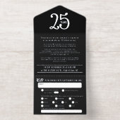 Invitation déchirante avec feuille d'argent pour 2 (Intérieur)