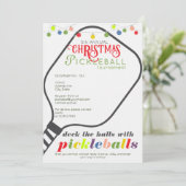 Invitation Deck Halls Pickleball Tournament de Noël (Debout devant)