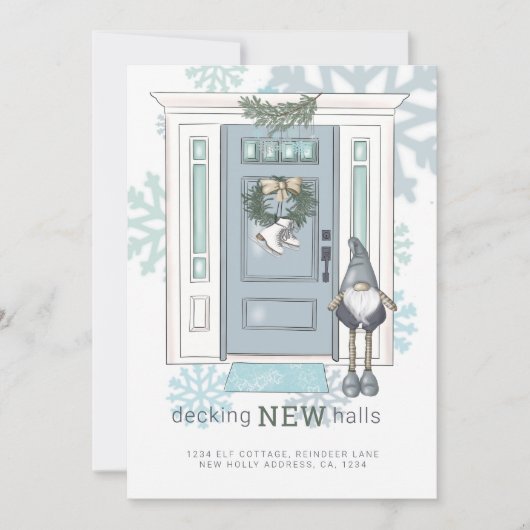 Invitation Deck New Halls New Home Noël (Devant)
