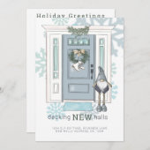 Invitation Deck New Halls New Home Noël (Devant / Derrière)