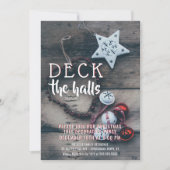 Invitation Deck the Halls Christmas Tree Trimming Party (Devant)