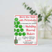 Invitation Deck the Halls with Pickleballs Christmas Party (Debout devant)