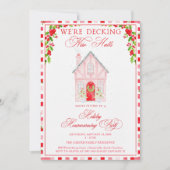Invitation Decking New Halls Christmas Housewarming (Devant)