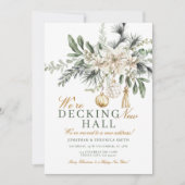 Invitation Decking New Halls Holiday Christmas Housewarming (Devant)