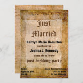 Invitation Déclaration d'indépendance des États-Unis Parchemi (Devant / Derrière)