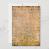 Invitation Déclaration d'indépendance 📜 USA Vintage (Dos)