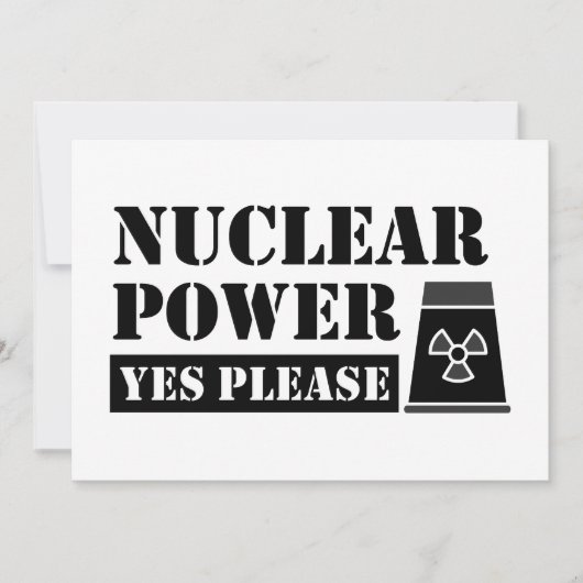 Invitation Déclaration Oui à l'énergie nucléaire s'il vous pl (Devant)