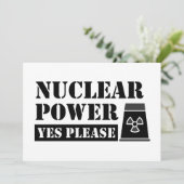 Invitation Déclaration Oui à l'énergie nucléaire s'il vous pl (Debout devant)