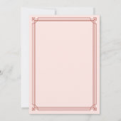 Invitation Déco moderne | Elegant Pink and Red Holiday Party (Dos)