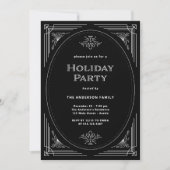 Invitation Déco moderne | Elégante fête de Noël (Devant)