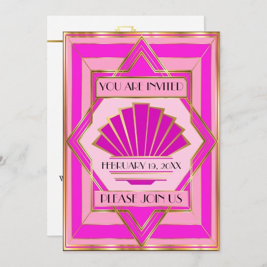 Invitation Déco Occasion Spéciale (Devant / Derrière)