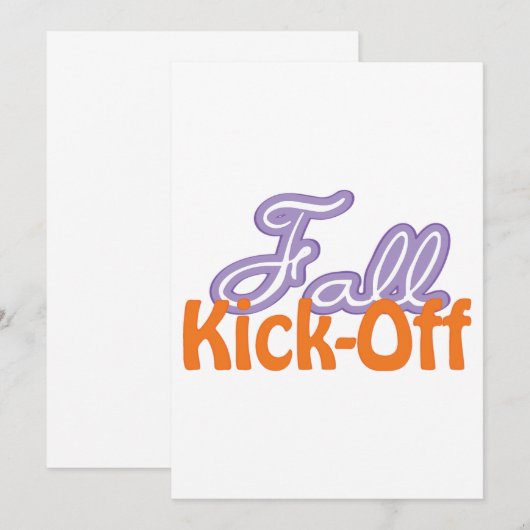 Invitation Décollage (Devant / Derrière)