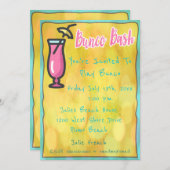 Invitation décontracté Bunco Bash (Devant / Derrière)
