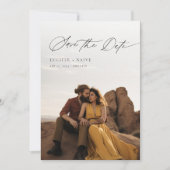 Invitation Décontracté Chic Rustic Desert Photo Enregistrer L (Devant)