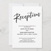 Invitation Décontracté Écriture Manuelle Simple Réception De  (Devant)