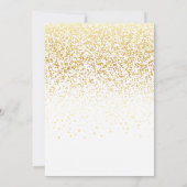 Invitation Décontracté écriture manuscrite Confetti Mariage d (Dos)