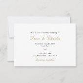 Invitation Décontracté Élégant Mariage (Devant)