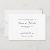 Invitation Décontracté Élégant Mariage Lavender (Devant)